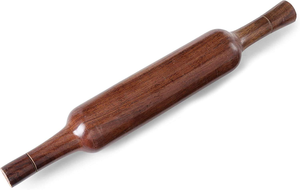 Rouleau à pâtisserie en bois Chakla Belan (bois d'acacia) par Adiba Home Decor - Product Image 2