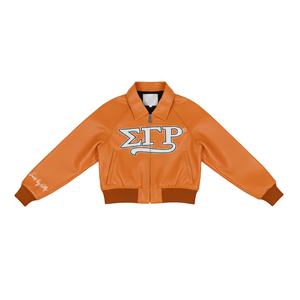 Veste universitaire à lettres grecques inspirée de Sigma Gamma Rho, veste bomber respirante personnalisée, fabricant OEM personnalisé - Product Image 2