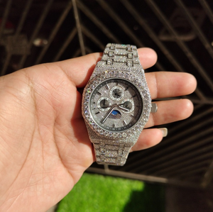 Reloj Mecánico de Acero Inoxidable con Diamantes y Cronógrafo de Lujo para Hombres, Estilo Hip Hop, Precio de Fábrica al por Mayor - Product Image 2