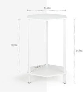 Hot Selling Modern <b>Rustic</b> Wood Marble Stone Top <b>Coffee</b> <b>Table</b> Sleek Metal Frame New Arrival Side <b>Table</b> Living Room Dining Use - Product Image 2