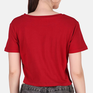 Nueva mejor fabricación Tops cortos para mujer Logotipo personalizado Camisetas recortadas de algodón Precio de venta Camiseta corta para mujer - Product Image 3