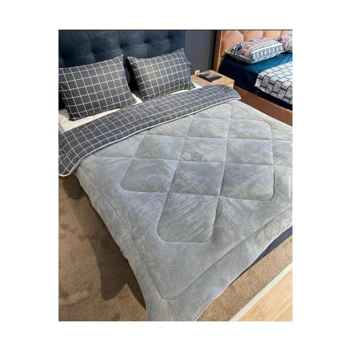 Double Sided Double Pillowcase Set Silicone Welsoft Quilt