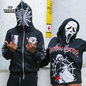 เสื้อฮู้ดเก็บความร้อนของผู้ชายที่ดีที่สุดและมีสไตล์ไม่ซ้ำใครสามารถปรับสายได้มีกระเป๋าจิงโจ้ซักได้ป้องกันการหดตัวระบายอากาศได้ดี - Product Image 2