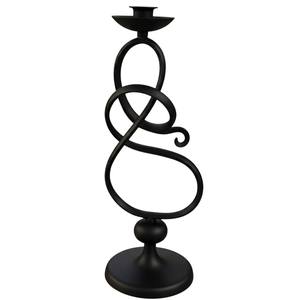 Juego de 3 Portavelas de Metal Negro Mate, Modernos y Decorativos, con Forma de Reloj de Arena, para Bodas, Mesa de Comedor, Decoración del Hogar - Product Image 4