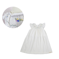 Robe smockée de bébé de bonne qualité pour bébé fille à manches courtes fabriquée au Vietnam fabricant de produit de haute qualité pour bébé fille