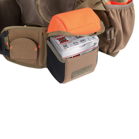 Gilet de chasse personnalisé avec grande poche organisatrice, orange, adulte, taille XL, printemps-été, léger, porte-bouteille, gilet de chasse en terrain découvert