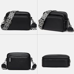 Nuevo bolso cruzado de PU para mujer tejida con correa ajustable Cierre de cremallera Estilo vintage de lujo - Product Image 4