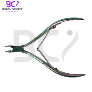 Service OEM 2026, Pince à cuticules en acier inoxydable, ouverture large, couleur arc-en-ciel, logo personnalisé, prix de gros, modèle le plus récent - Product Image 4