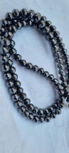 Cuentas de Diamante Moissanita Negra de 6 mm, Corte AAA, Colgante de Moissanita, Joyería de Diamantes - Product Image 3