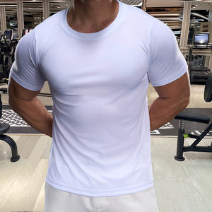 Camiseta Casual Elegante para Hombre con Cuello Redondo Profundo y Detalle de Bordado, 180 Gramos, Tejido de Punto con Patrón Sólido, Optimizado para un Look Moderno - Product Image 2