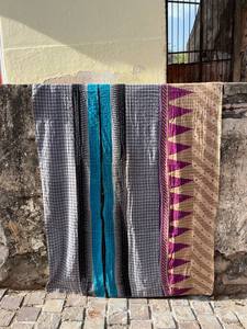 Edredón Reversible Kantha de Algodón Premium – Manta Hecha a Mano de Estilo Vintage para Camas Queen y King - Product Image 1