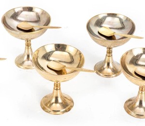 Taza de helado dorada con cuchara, calidad superior, venta de taza de helado de latón puro, elegante para el hogar, Hotel, restaurante, uso de servicio - Product Image 6