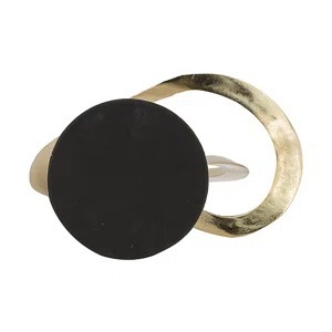 Adorno de centro de mesa dorado glamuroso, pieza de exhibición elegante para el hogar, oficina, evento, celebración, regalo, uso de escultura - Product Image 3