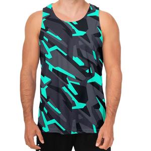 Chaleco Deportivo de Secado Rápido, Ecológico, a Cuadros, con Cuello Redondo, de Algodón y Poliéster, Personalizado con Impresión por Transferencia de Calor, Camiseta sin Mangas para Hombre - Product Image 2