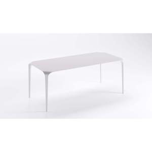 Link Minimalist White Cristalplant Rectangular Dining <b>Table</b> Stable Oak Wood Assembled Indoor Living Room Furniture - Product Image 1