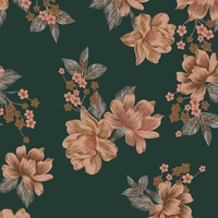 Tela de Poliéster Koshibo Crepé con Estampado Digital de Flores Personalizado para Vestidos de Novia en Canadá y Estados Unidos, Diseño de Tops
