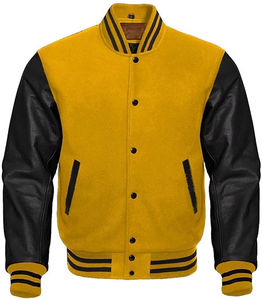 MOVA TEXTILES OEM Services Custom High Quality 100% Wool Varsity Chaqueta de hombre Nuevo diseño con cuello levantado Logo Letterman - Product Image 5