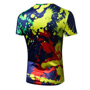 2025 New Design High Quality Men's Sublimation T-Shirts Cotton/Polyester <b>Tie</b> Dye Shirts - Product Image 3
