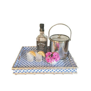 Premium Quality Bone Inlay Food Server Ware Tray Elegant Restaurant Table Top Serving Tray Fast Food Bone Inlay Design - Product Image 6