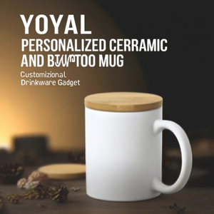 Tazza Personalizzata in Ceramica e Bambù Yotel, Gadget Promozionale Personalizzabile - Product Image 3