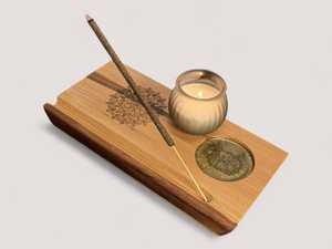 Decorative Handcrafted Durable Wooden <b>Incense</b> <b>Stick</b> <b>Holder</b> Ash Catcher Burner <b>for</b> Religious Indian <b>Incense</b> Spiritual Home Office - Product Image 3