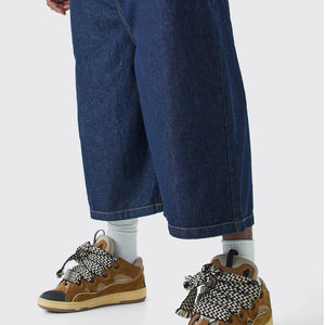 Vêtement décontracté en coton avec ajustement ample et respirant, prix abordable, denim / conception de logo personnalisé avec poches - Product Image 3