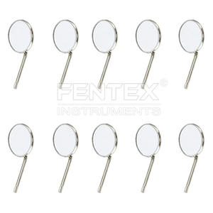 Espejos dentales Tops Cono de acero inoxidable Frontal, tamaño 4 Paquete de 10 - Product Image 1