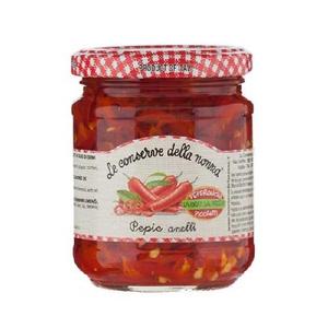 Peperoni Piccanti Sottaceto della Nonna - Confezione da 12 Anelli di Peperoncino da 190g - Product Image 1