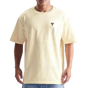 T-shirt à épaules tombantes pour homme, best-seller, séchage rapide, respirant, décontracté, en coton et fibre de bambou - Product Image 1