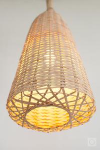 Vietrustic Home Inspiration Abat-jour Pendentif Lumière Bambou Rotin Abat-jour Éclairage Intérieur - Product Image 2