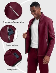 Conjunto deportivo cálido de invierno con forro polar suave de chándal de algodón Premium con logotipo personalizado - Product Image 5