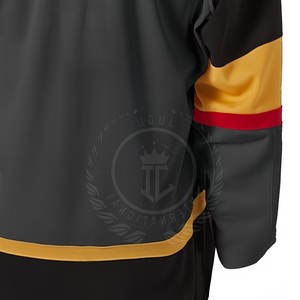 Ropa Deportiva, Jersey de Hockey sobre Hielo de Talla Grande, Alta Calidad, 100% Poliéster, Transpirable, Diseño Personalizable, Secado Rápido, para Hombre, 240g, OEM - Product Image 6