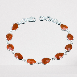 925 plata esterlina cornalina Spinner pulsera de piedras preciosas hermoso diseño sólido hecho a mano 925 pulsera de plata esterlina joyería - Product Image 1