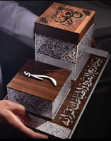 Brûleur d'encens en bois d'agar au design calligraphique créatif, lavande et benjoin, style moderne et antique, décoration religieuse pour la maison et l'hôtel