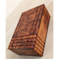 Boîte secrète en bois avec un compartiment, boîte de Puzzle en bois pour enfants