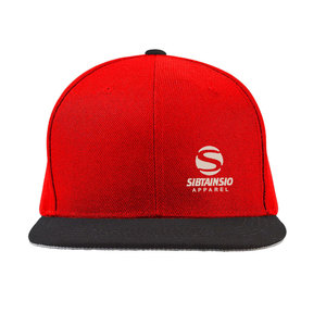 Casquette de baseball à visière plate à 6 panneaux brodée sur mesure, style streetwear - Product Image 2