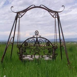 Balançoires de jardin élégantes en fer incurvé du mobilier d'extérieur durable du Vietnam pour les sièges - Product Image 6