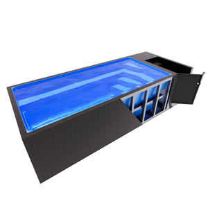 Factory Custom Fiberglass Frame Pool with Water Features, <b>Heater</b>, and Filtration System for Hotels and Residential Use - Product Image 1