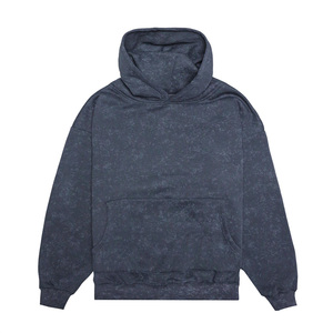 Sudadera personalizada lavada con ácido para hombre, ropa de calle al por mayor, Sudadera con capucha vintage a la moda con etiqueta privada OEM, estilo de invierno - Product Image 1
