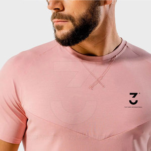 Ropa Deportiva Profesional para Hombre, Camisetas de Gimnasio de Tela Tejida, Transpirables, de Secado Rápido, Manga Corta, Alta Calidad - Product Image 6