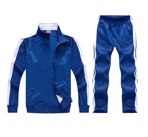 Survêtement/survêtement à blocage de couleur en polaire polyester vente en gros ensemble de survêtement pour hommes vierges costume de jogging jogging délavé à l'acide - Product Image 5
