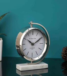 De Maison Decor <b>Modern</b> Square Table <b>Clock</b> Metal Frame Black Face Roman Numerals Living Room Home Decor <b>Wall</b> <b>Clock</b> - Product Image 2
