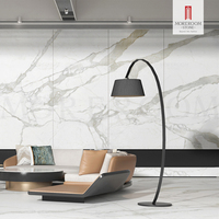 Grand carrelage Calacatta Bianco 1600*2700*6mm dalles de porcelaine pour sol en marbre émaillé poli pour mur intérieur