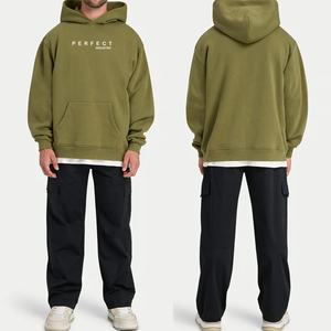 Survêtements coupe classique, molleton de coton épais de haute qualité, couleur unie, ensemble de sweat-shirt pour homme avec logo personnalisé, ensembles de jogging - Product Image 6