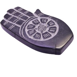 Soporte de incienso con forma de mano coloreada de esteatita más vendida, fabricante para fragancias caseras, soporte de incienso Hamsa - Product Image 3