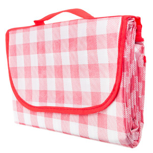 <b>LARGE</b> PICNIC BEACH BLANKET WATERPROOF <b>MAT</b> RED - Product Image 3