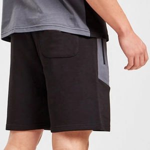 Pantalones cortos holgados de LICRA y algodón de alta calidad para hombre, ropa informal para gimnasio, diseño de logotipo personalizado, patrón sólido, logotipo frontal - Product Image 2