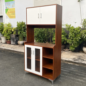 Modern Natural Wood Dining Cabinet with Iron <b>Legs</b> TPA010 <b>Sideboard</b> Furniture for Home Living Room Use - Product Image 4