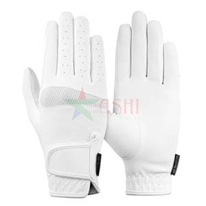 Gants d'équitation d'hiver professionnels en cuir PU imperméables antidérapants à doigts entiers avec logo personnalisé - Product Image 1