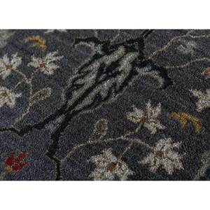 Alfombra Gulnar de Lana Anudada a Mano, Gris y Negra con Patrón Floral Abstracto para Sala de Estar, Dormitorio, Pasillo, Estilo Boho - Nueva Alfombra para Habitación Spr-28 - Product Image 3